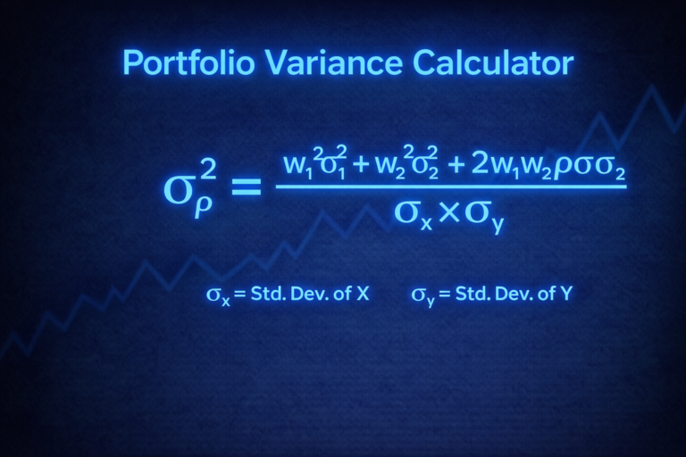 Portfolio Variance Calculator