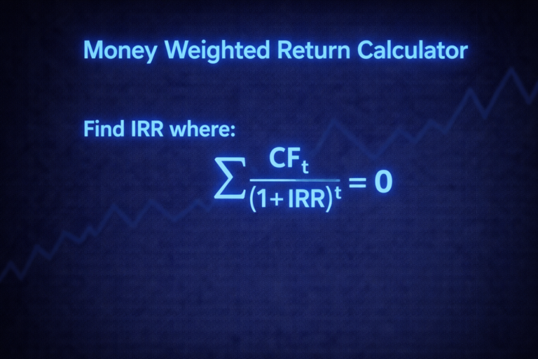 Money Weighted Return Calculator
