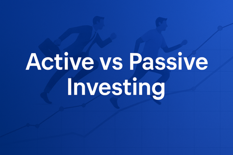 Professional finance illustration representing Active vs Passive Investing: Which Strategy Wins?