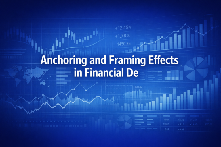 Professional finance illustration representing Anchoring and Framing Effects in Financial Decision-Making