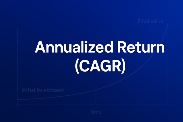 Professional finance illustration representing Annualized Return (CAGR): Formula, Calculation, and Examples