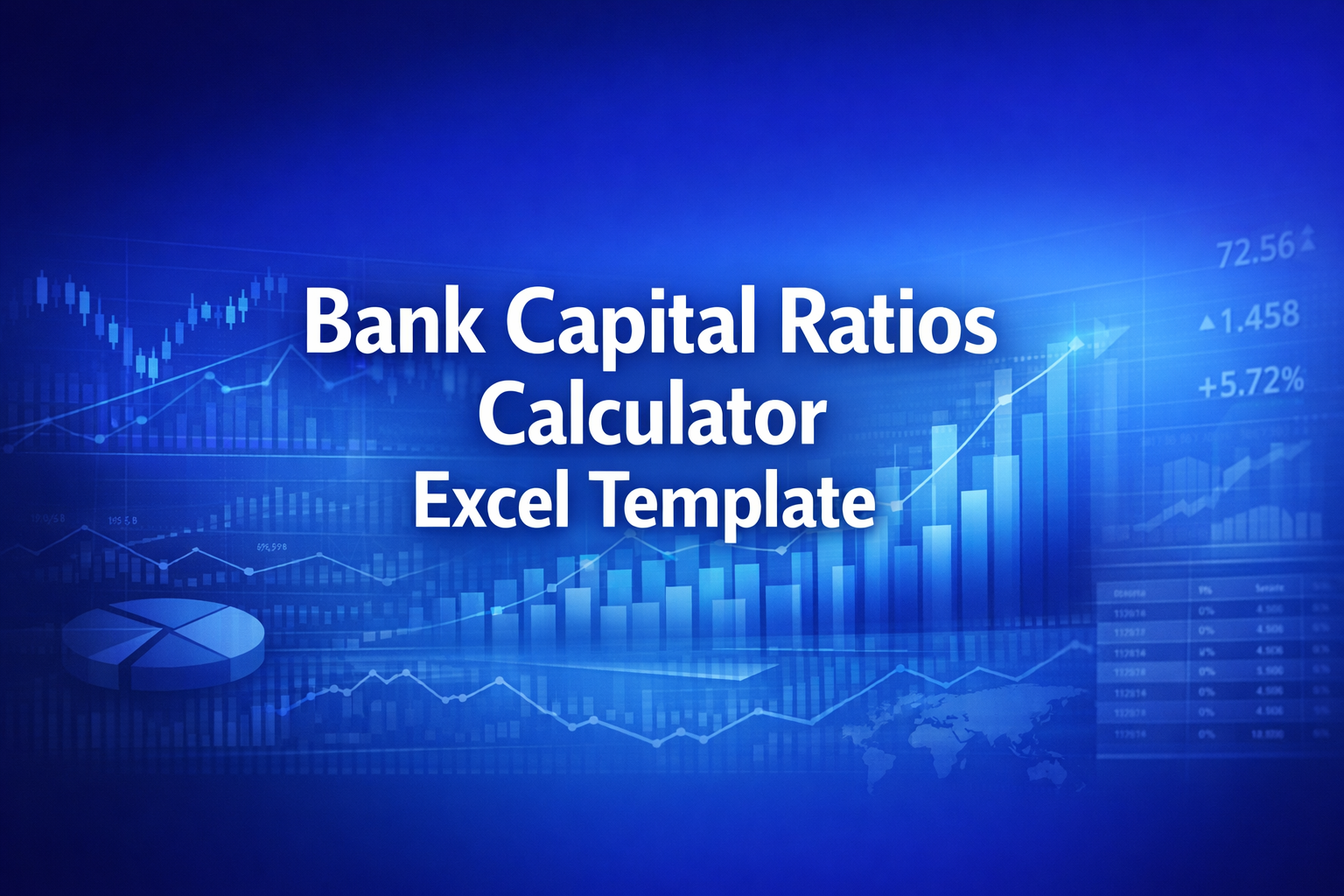 Professional finance illustration representing Bank Capital Ratios Calculator Excel Template