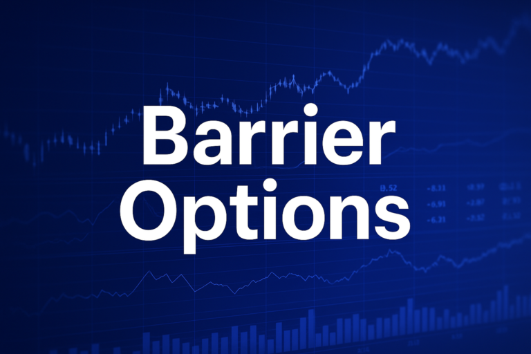 Professional finance illustration representing Barrier Options: Types, Pricing, and In-Out Parity Explained