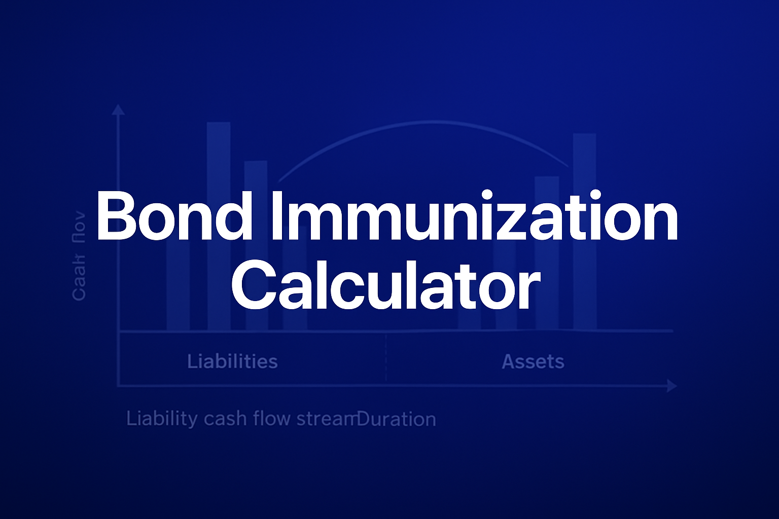 Professional finance illustration representing Bond Immunization Calculator