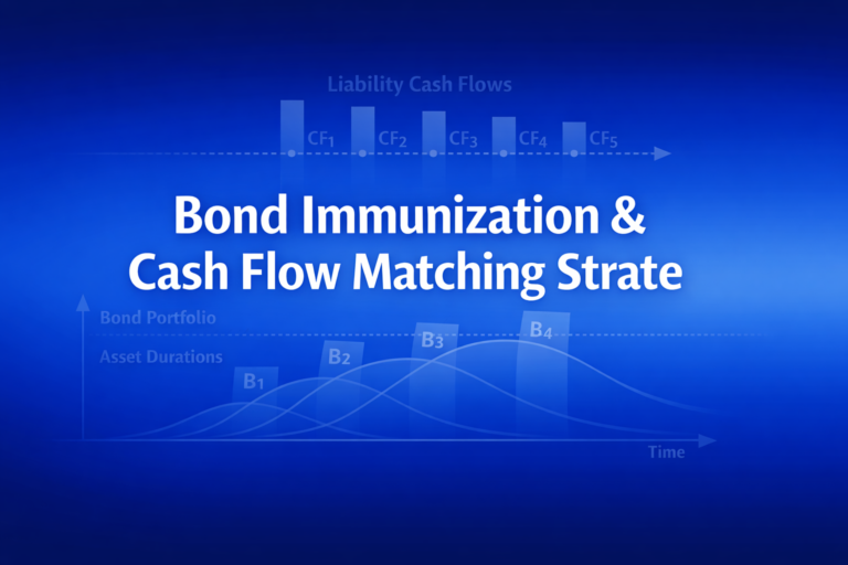 Professional finance illustration representing Bond Immunization & Cash Flow Matching Strategies