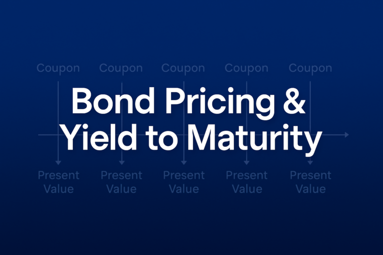 Professional finance illustration representing Bond Pricing & Yield to Maturity: Complete Guide