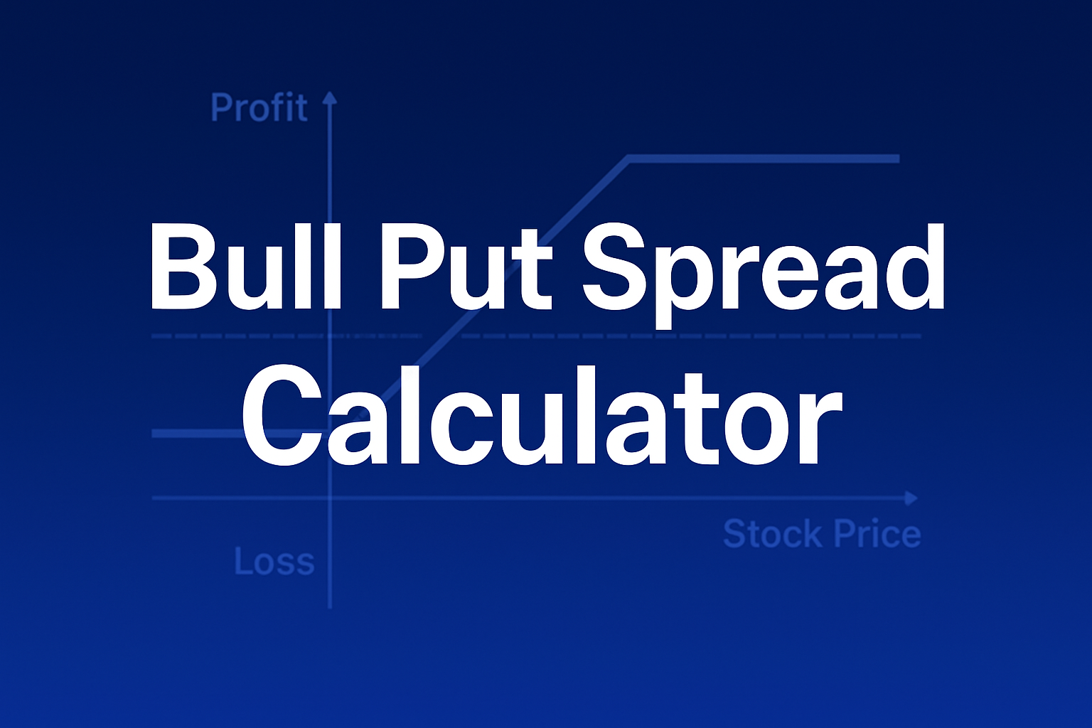 Professional finance illustration representing Bull Put Spread Calculator