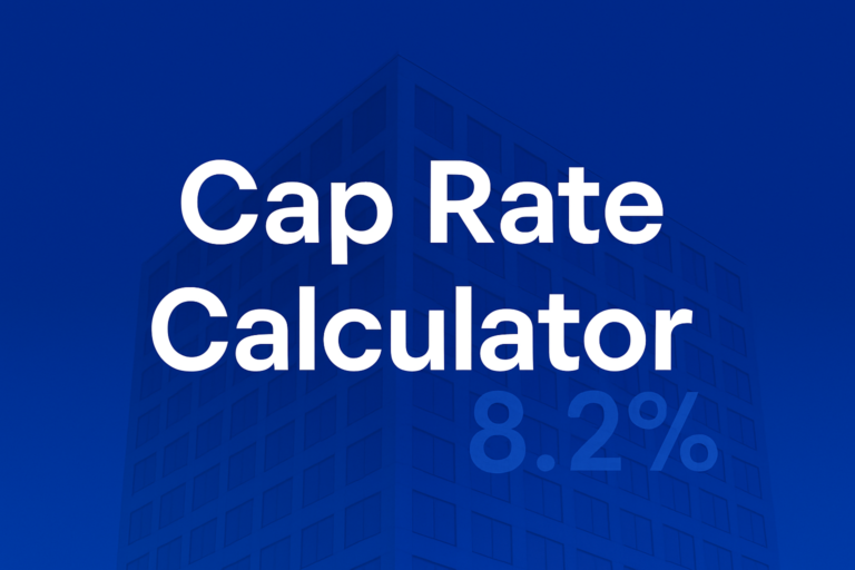 Professional finance illustration representing Cap Rate Calculator