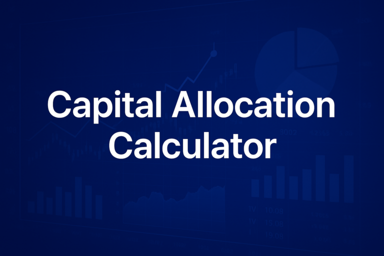 Professional finance illustration representing Capital Allocation Calculator