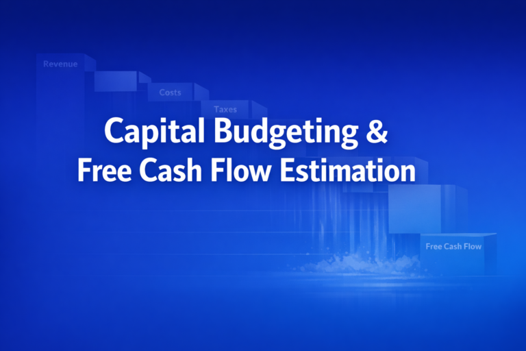 Professional finance illustration representing Capital Budgeting & Free Cash Flow Estimation: Formula, Components, and Examples