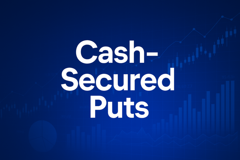 Professional finance illustration representing Cash-Secured Puts: How They Work with Examples