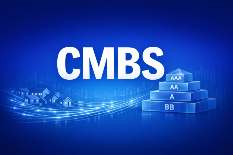 Professional finance illustration representing CMBS: Commercial Mortgage-Backed Securities Explained
