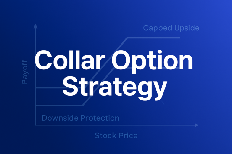 Professional finance illustration representing Collar Option Strategy: Protection with Income