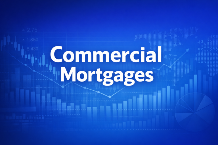 Professional finance illustration representing Commercial Mortgages: Types, Terms & Structure