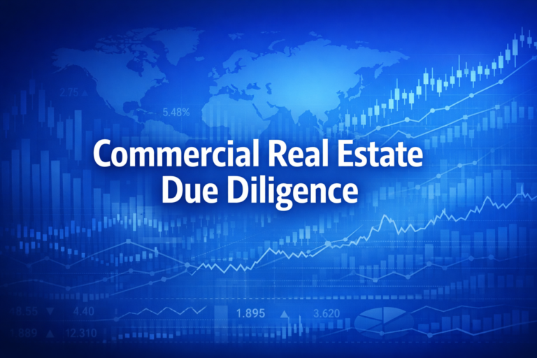 Professional finance illustration representing Commercial Real Estate Due Diligence: A Complete Checklist