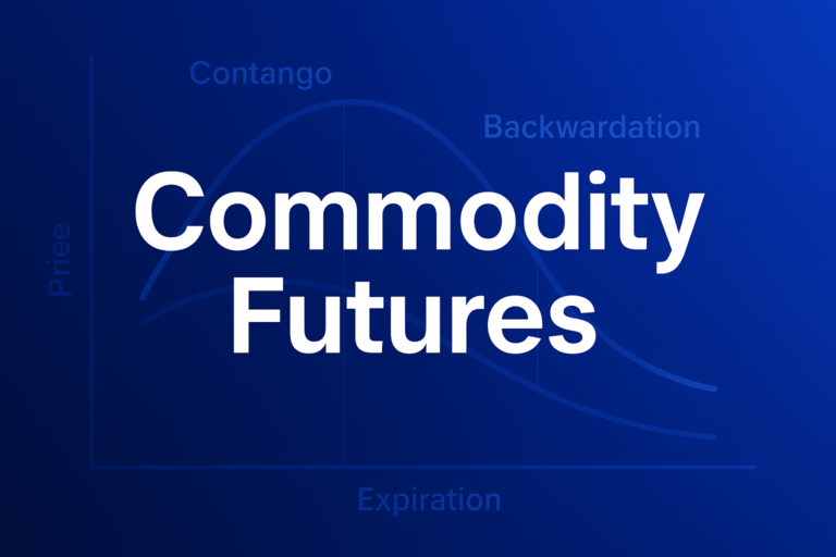 Professional finance illustration representing Commodity Futures: Pricing, Contango, Backwardation, and Seasonal Patterns