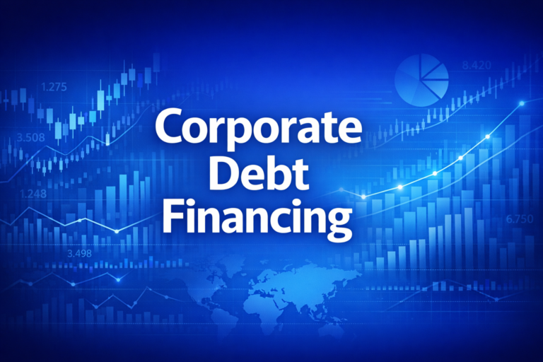 Professional finance illustration representing Corporate Debt Financing: Bonds, Covenants & Credit