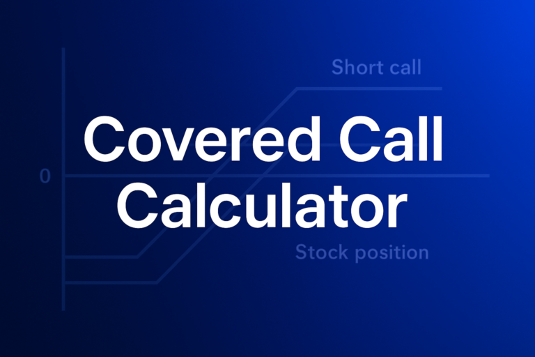 Professional finance illustration representing Covered Call Calculator