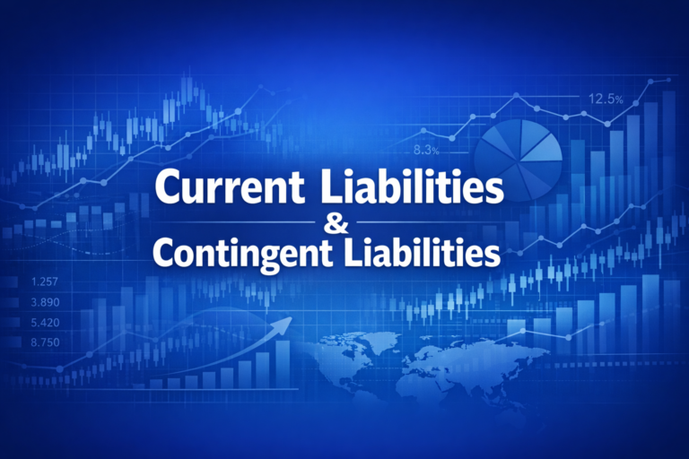 Professional finance illustration representing Current Liabilities & Contingent Liabilities: Recognition & Measurement Under GAAP