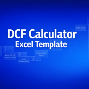 Professional finance illustration representing DCF Calculator Excel Template