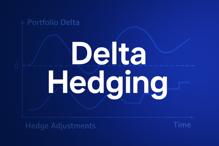 Professional finance illustration representing Delta Hedging: Strategy, Mechanics & Examples