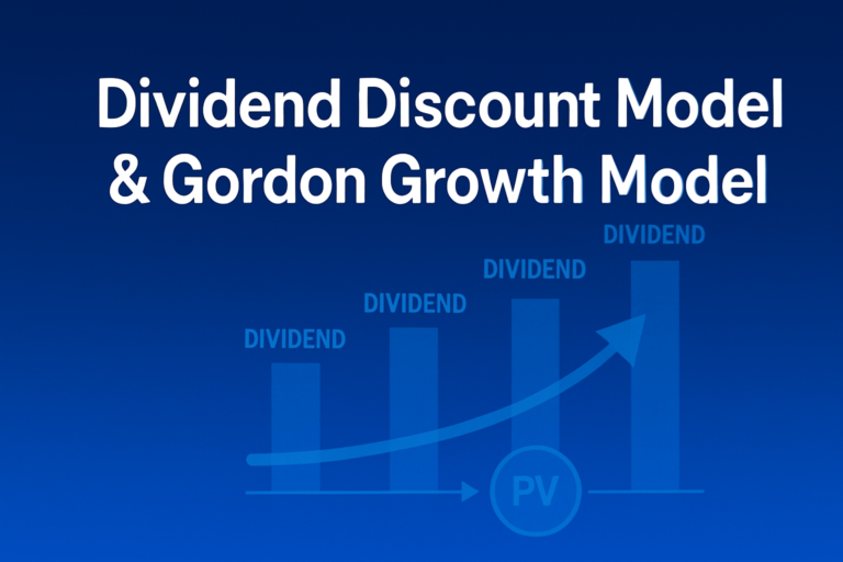 Professional finance illustration representing Dividend Discount Model & Gordon Growth Model Explained