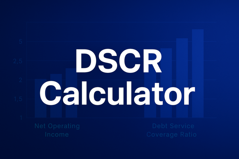 Professional finance illustration representing DSCR Calculator