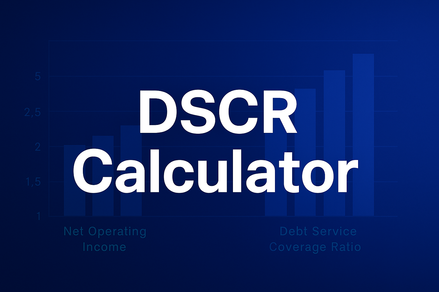 Professional finance illustration representing DSCR Calculator
