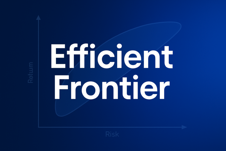 Professional finance illustration representing Efficient Frontier: Portfolio Optimization Explained