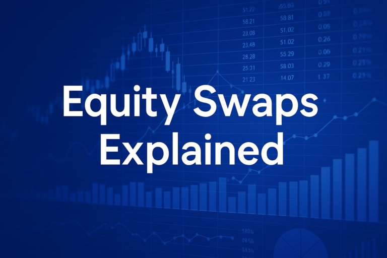 Professional finance illustration representing Equity Swaps Explained: Types, Mechanics & Uses