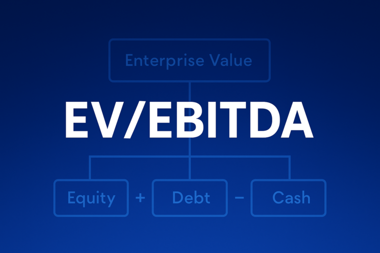 Professional finance illustration representing EV/EBITDA: Enterprise Value Explained
