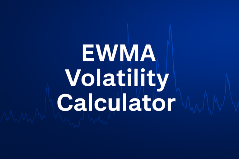 Professional finance illustration representing EWMA Volatility Calculator: EWMA and GARCH(1,1) Volatility Estimation