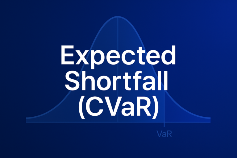 Professional finance illustration representing Expected Shortfall (CVaR): Formula, Calculation, and Examples