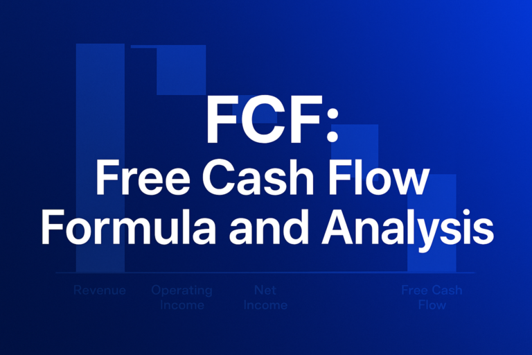 Professional finance illustration representing FCF: Free Cash Flow Formula and Analysis