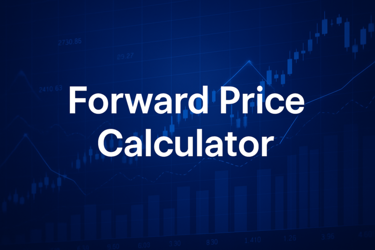 Professional finance illustration representing Forward Price Calculator