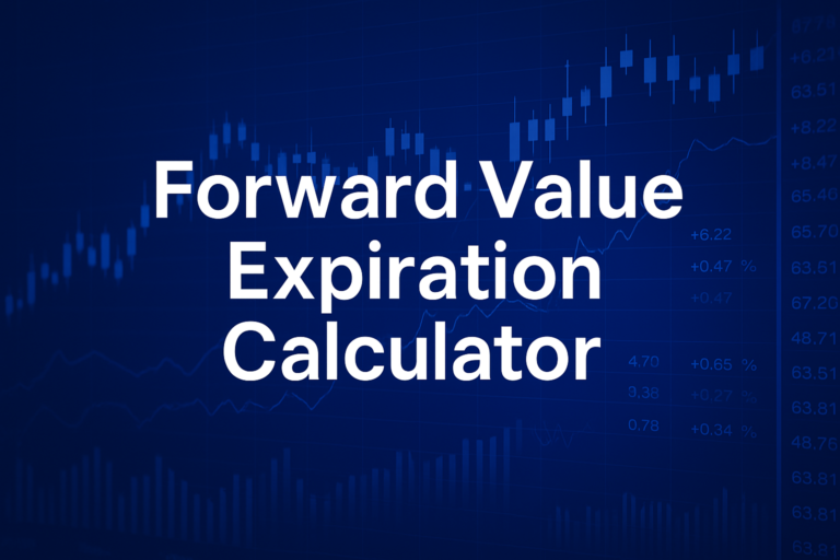 Professional finance illustration representing Forward Value Expiration Calculator