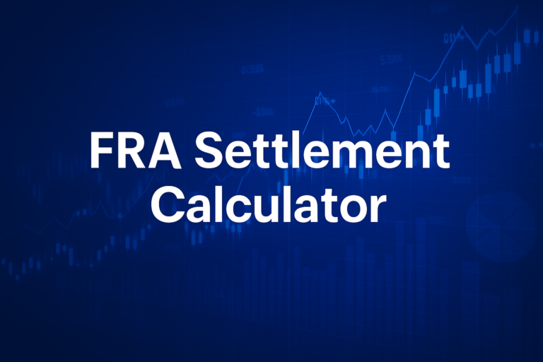 Professional finance illustration representing FRA Settlement Calculator