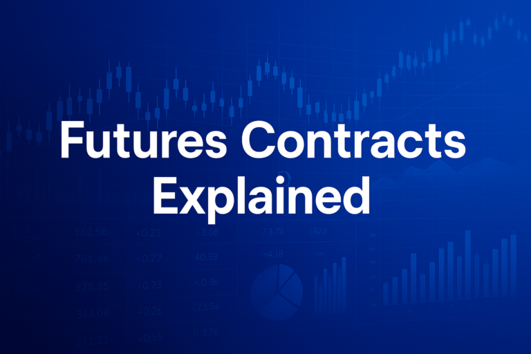 Professional finance illustration representing Futures Contracts Explained: Margin, Settlement & How They Work