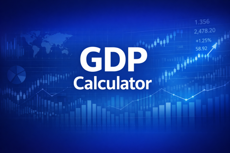 Professional finance illustration representing GDP Calculator