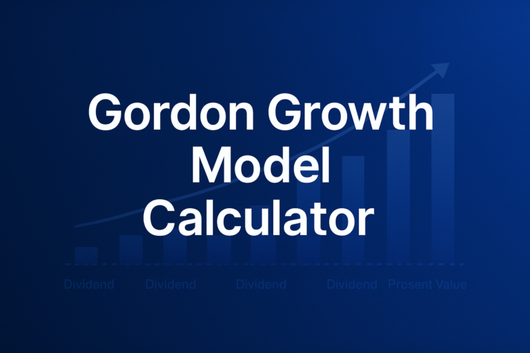 Professional finance illustration representing Gordon Growth Model Calculator