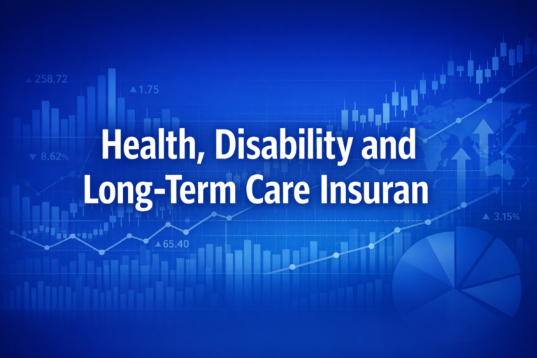 Professional finance illustration representing Health, Disability and Long-Term Care Insurance: What You Need to Know