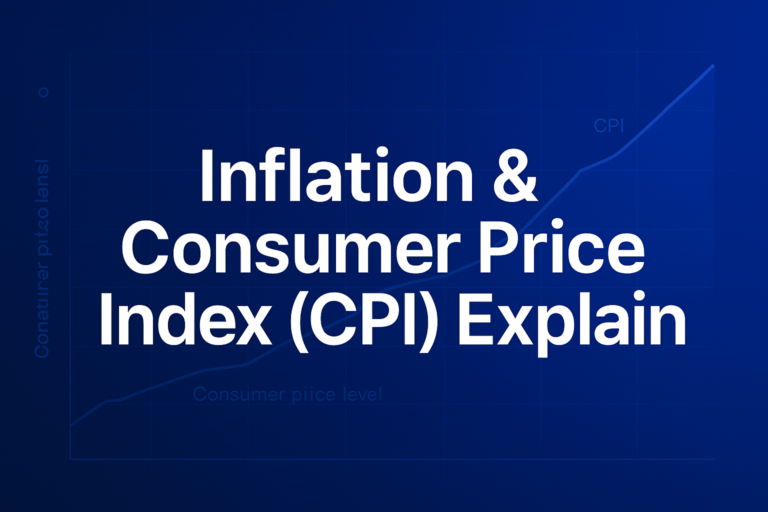Professional finance illustration representing Inflation & Consumer Price Index (CPI) Explained: How It Works & Why It Matters