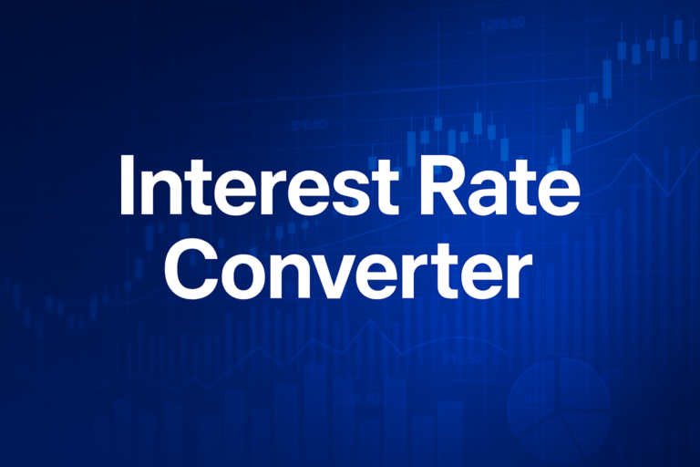 Professional finance illustration representing Interest Rate Converter