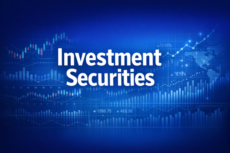 Professional finance illustration representing Investment Securities: Trading, AFS & HTM Classification Under ASC 320/321