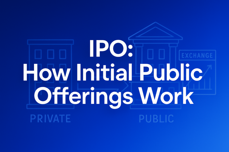 Professional finance illustration representing IPO: How Initial Public Offerings Work