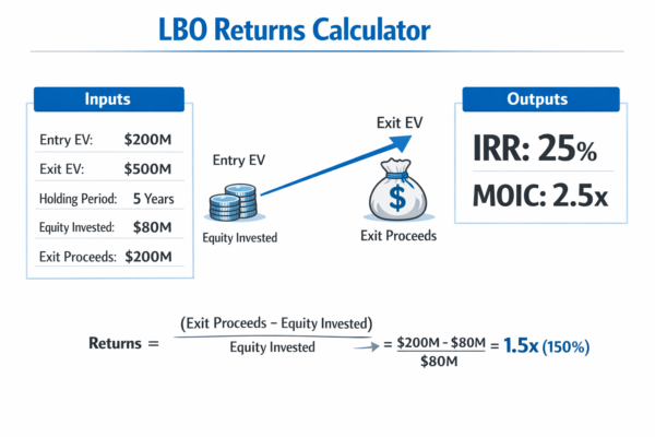 LBO Sensitivity Analysis Calculator: Entry & Exit Multiple IRR/MOIC ...