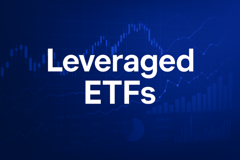 Professional finance illustration representing Leveraged ETFs: What They Are, How They Work, and Why They Fail Long-Term