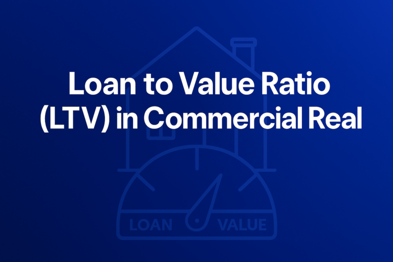Professional finance illustration representing Loan to Value Ratio (LTV) in Commercial Real Estate