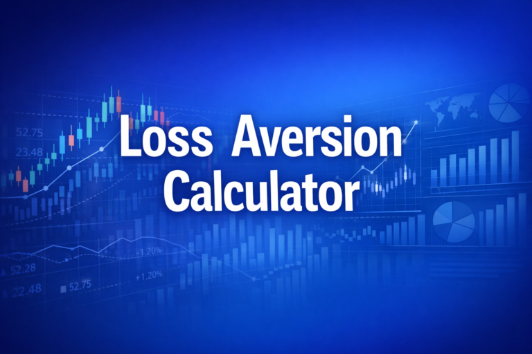 Professional finance illustration representing Loss Aversion Calculator
