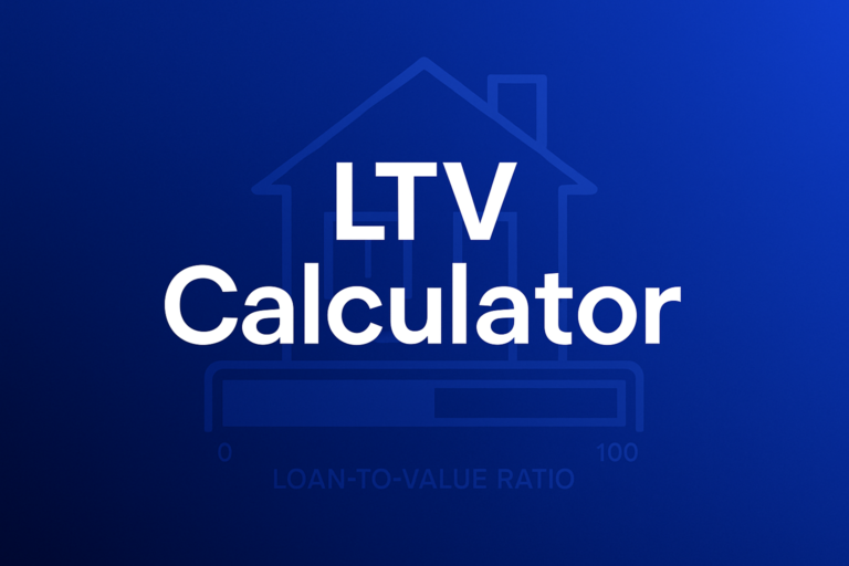 Professional finance illustration representing LTV Calculator